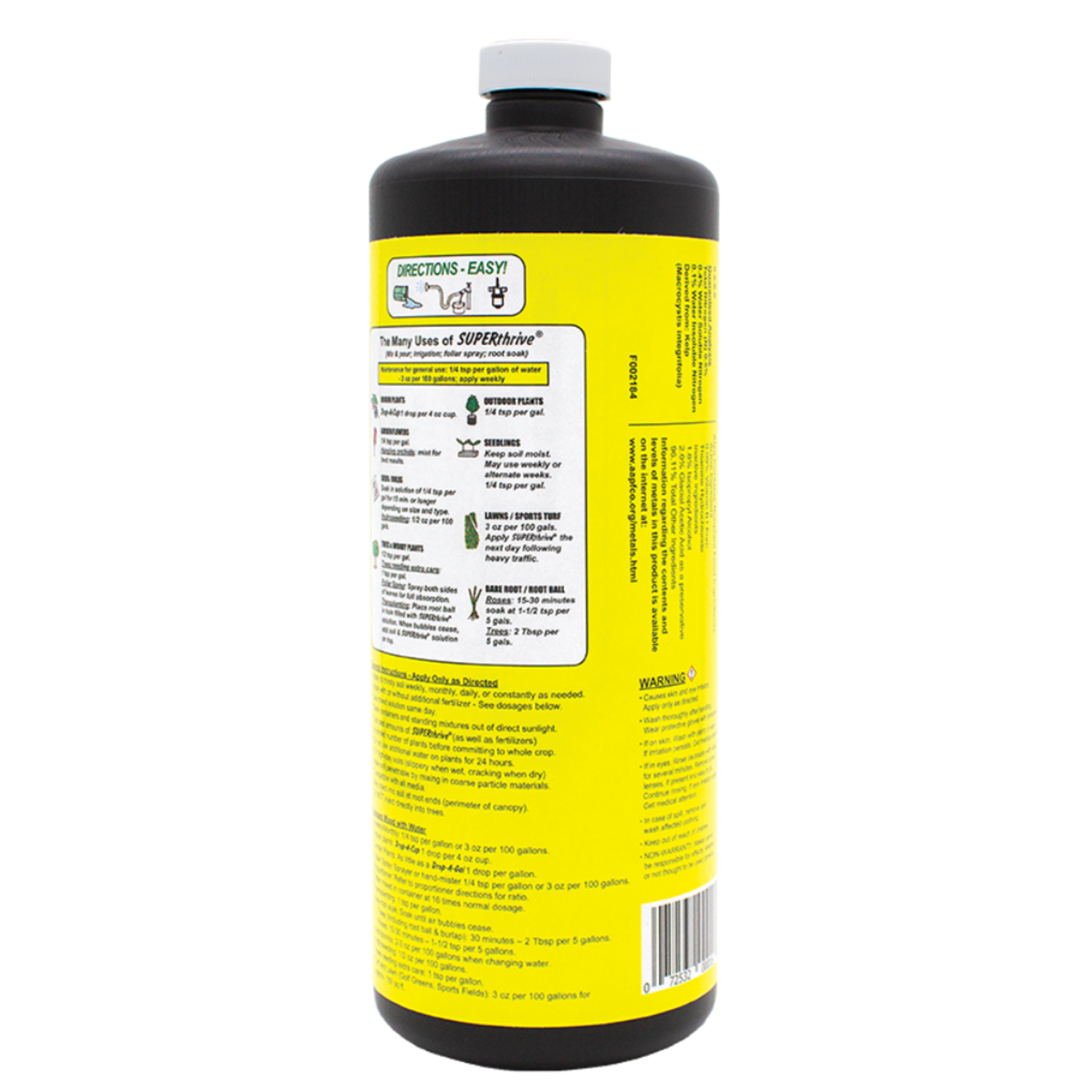 SUPERthrive 1 Quart Vitamin Solution with Kelp